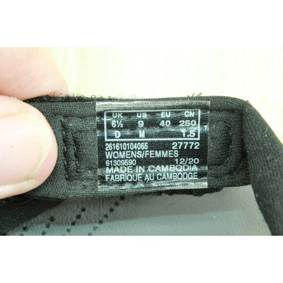 Clarks Arla Meg Cloudsteppers Black Nylon Cushioned Flat Sandals Size 9 M - Picture 8 of 9